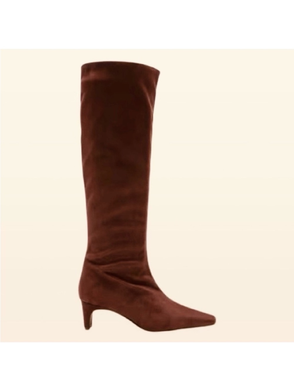 🆕- Banana Republic Chocolate Brown Vegan Suede Tall Boot. Size: 7.5